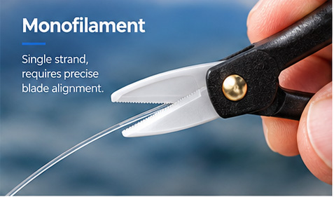 Ceramic fishing scissors trimming nylon monofilament fishing line